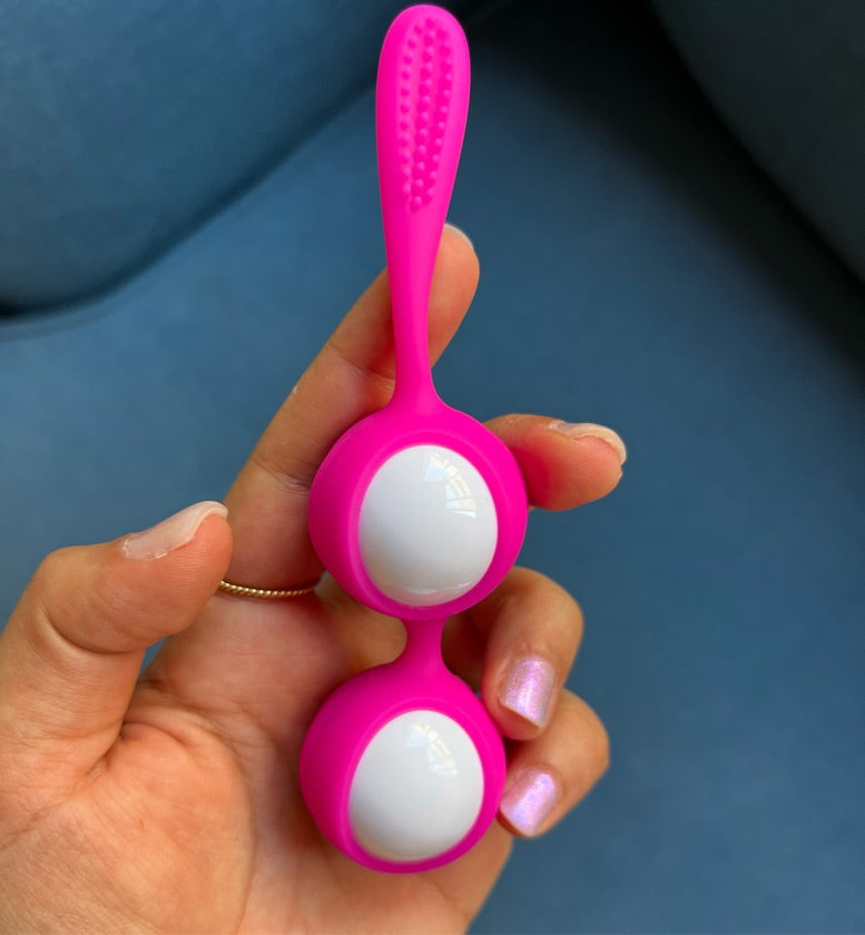 Kegel balls exercise