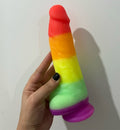 Rainbow Pride Dildo - Cumequoi Rainbow Sex Toys Lebanon
