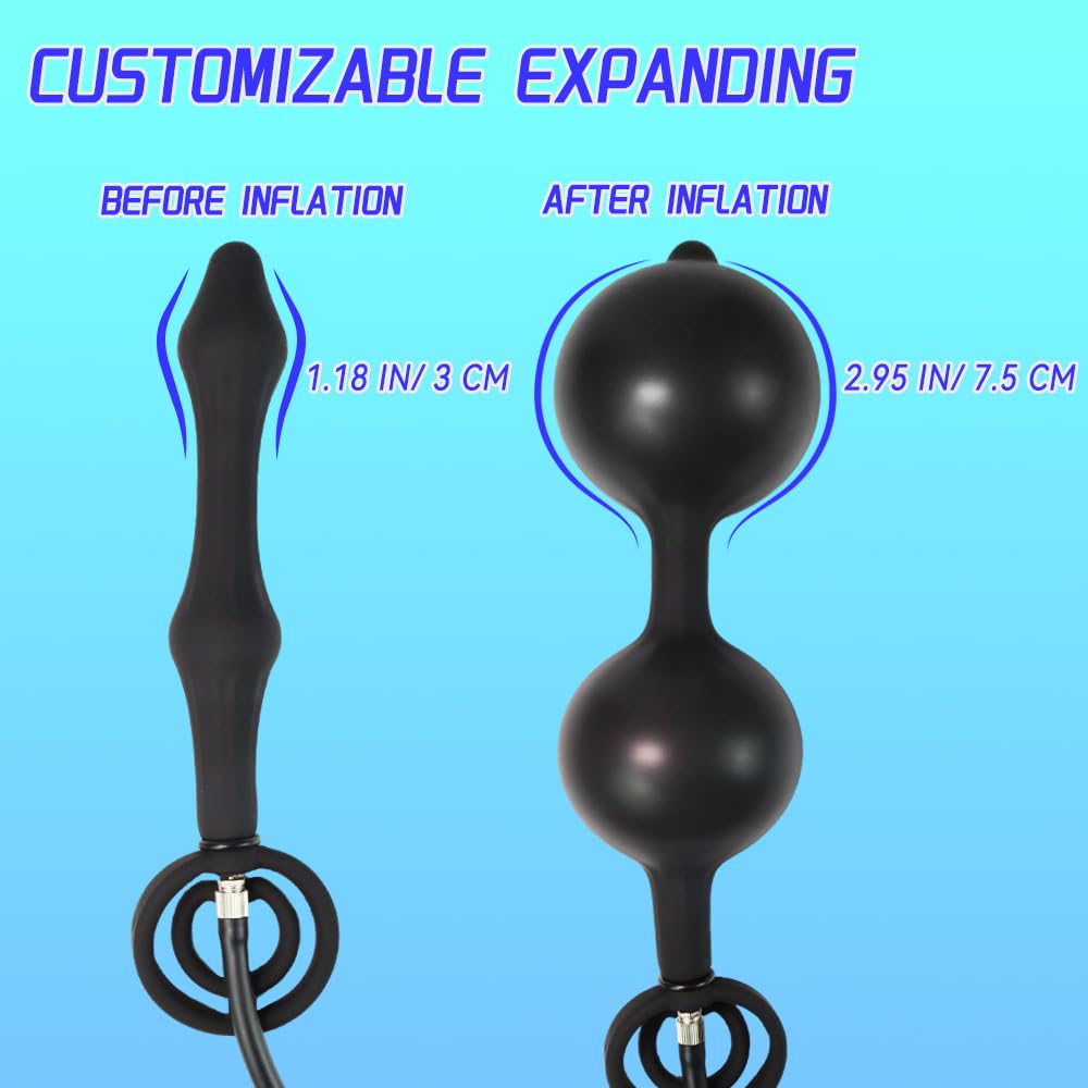 Premium Inflatable Anal Plug: Customizable Expanding