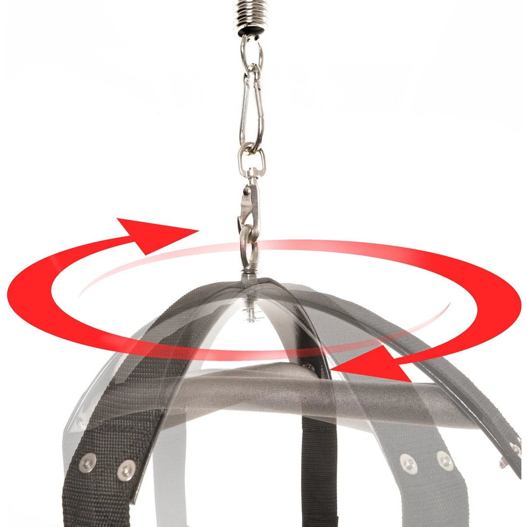 Couples swing with 360 degree rotating suspension hook for flexible movement
