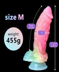 Candy Colour Glow In The Dark Fantasy Dildo - Cumequoi Dildos & Strapons sex toys Lebanon