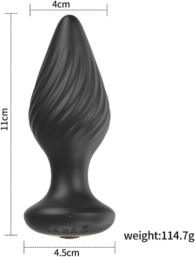 High Quality Vibrating black Butt Plug (controlled by App or Remote) - Cumequoi Anal Plugs sex toys Lebanon