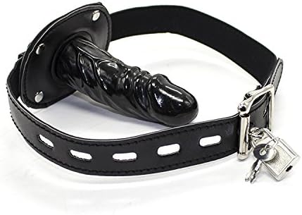 Dildo Silicone Open Mouth Gag: Sex Toys Bondage Deep Throat Training, BDSM, Lockable