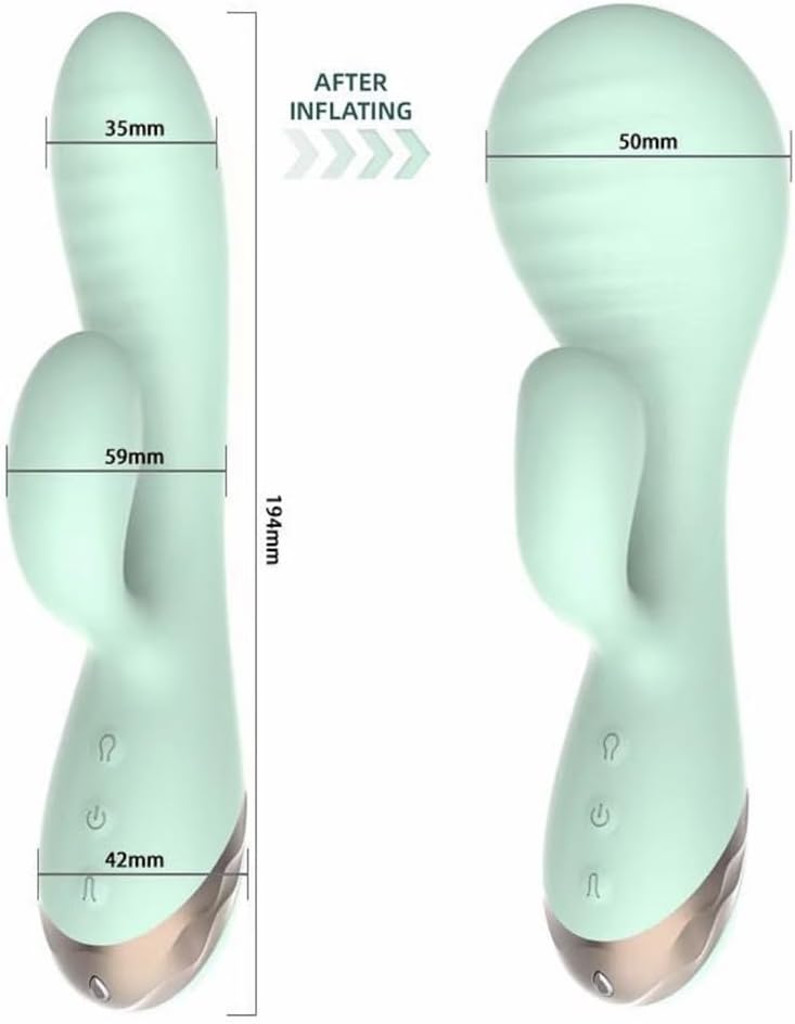 Inflatable Head Rabbit Vibrator: Medical Silicone - Cumequoi Vibrators & Suckers sex toys Lebanon