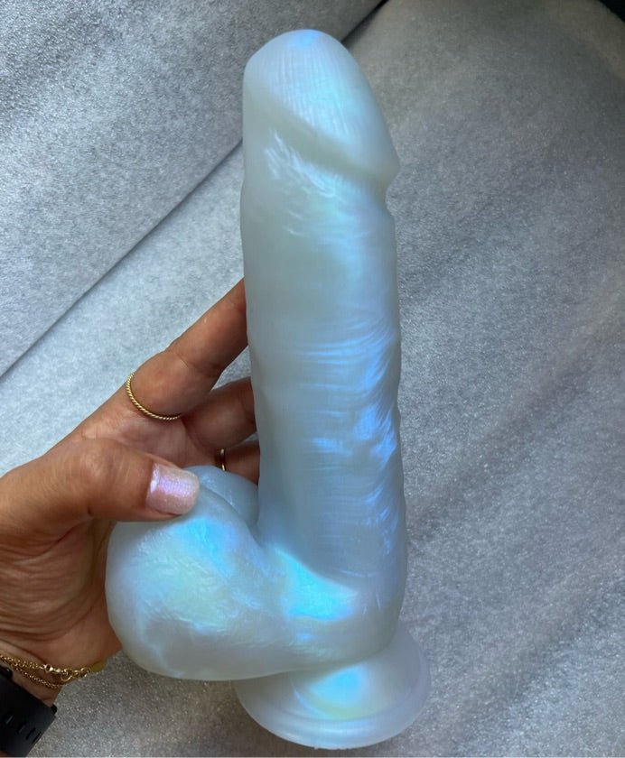 Pearly Large TPE Dildo: Realistic Suction Base | Adult Toy - sex toy Dildos & Strapons Lebanon