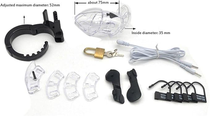 Electric Chastity Cage - Cumequoi Device Kit Sex Toys Lebanon
