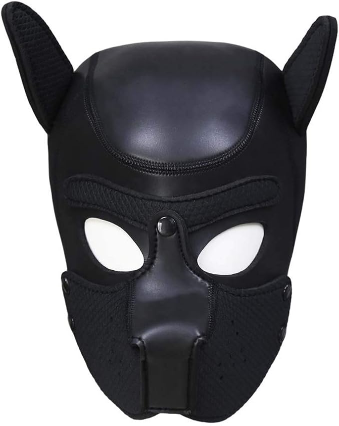 Neoprene Puppy Hood Custom Full Face Novelty: Animal Head Mask Costume Dog Head Masks