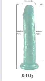 Pearly transparent dildo without balls - sex toy Dildos & Strapons Lebanon