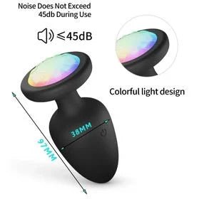 Lighting Vibrating butt plug High Quality and remote controlled - sex toy Anal Plugs Lebanon