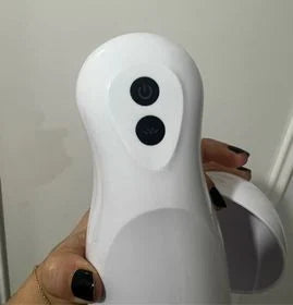 Electric masturbator with earphones