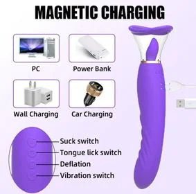 Pump Dildo Vibrator and Clit Licker - sex toy Vibrators & Suckers Lebanon