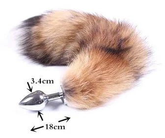 Butt Plug Fox Tail - sex toy Anal Plugs Lebanon