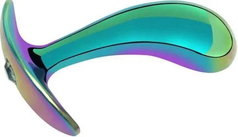 Curved Rainbow Butt Plug - sex toy Anal Plugs Lebanon
