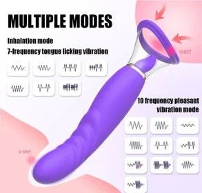 Pump Dildo Vibrator and Clit Licker - sex toy Vibrators & Suckers Lebanon