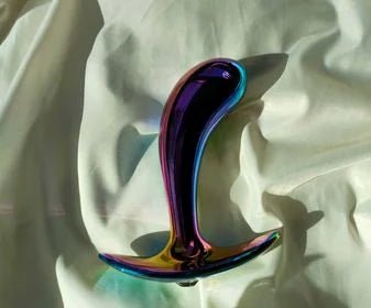 Curved Rainbow Butt Plug - sex toy Anal Plugs Lebanon