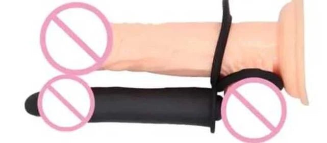 Double Penetration Dildo with Vibration - sex toy Sleeves / Extentions Lebanon
