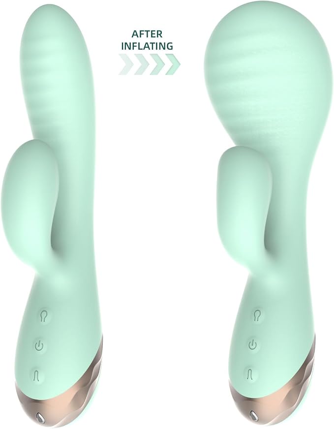 Inflatable Head Rabbit Vibrator: Medical Silicone - Cumequoi Vibrators & Suckers sex toys Lebanon