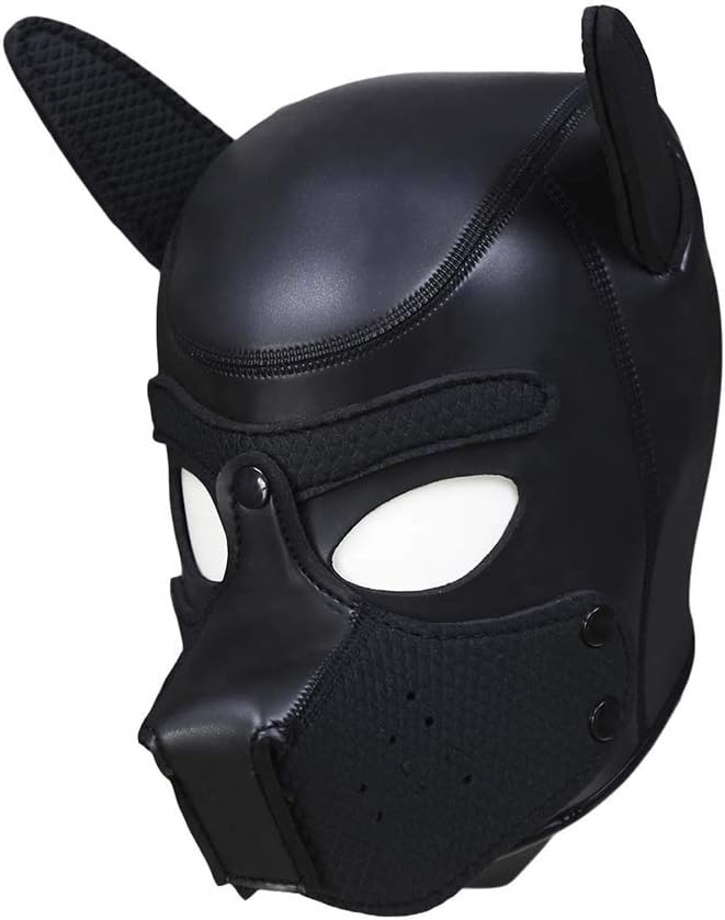 Neoprene Puppy Hood Custom Full Face Novelty: Animal Head Mask Costume Dog Head Masks