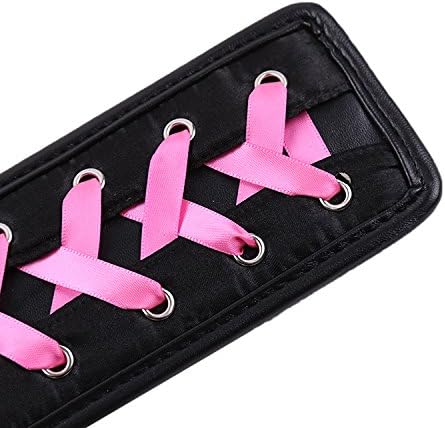 Premium Leather Spanking Paddle With Purple Ribbon Bow