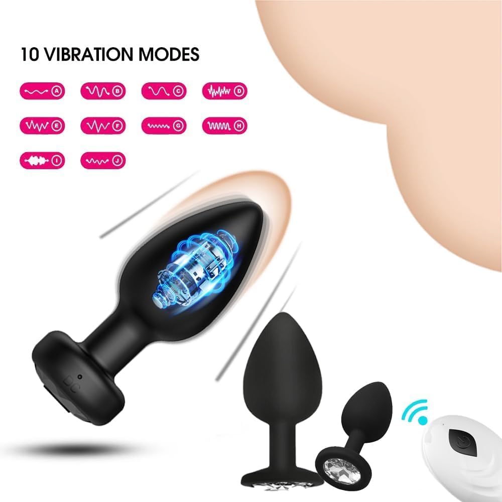 Vibrating Remote Control Anal Plug: Medical Silicone - Cumequoi Anal Plugs sex toys Lebanon
