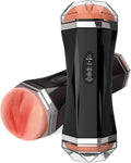 Masturbating Fleshlight for Men Double Holes Electric Masturbator Cup with 8 Vibration Modes: