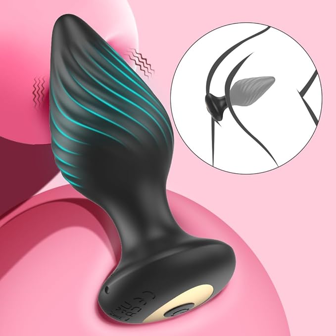 High Quality Vibrating black Butt Plug (controlled by App or Remote) - Cumequoi Anal Plugs sex toys Lebanon