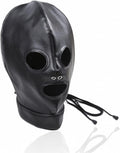 Premium Leather Costume Restraint Mask: BDSM