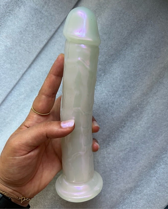 Pearly transparent dildo without balls - sex toy Dildos & Strapons Lebanon