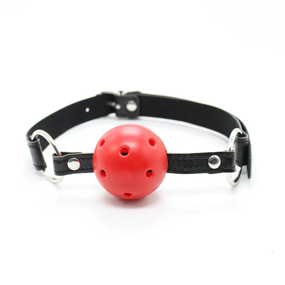 BDSM Bondage Harness Ball Open Mouth Gag