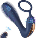 Vibrating Prostate Massager with Cock Ring: Remote Controlled - Cumequoi Prostate Massagers sex toys in Lebanon