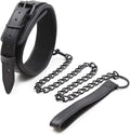 High Quality Collar Pu Leather Neck Collar Leash: Choker Necklace with Chain