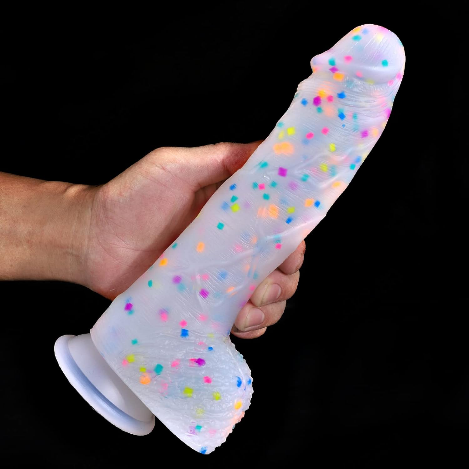 Cumefetti Frosted Silicone Confetti Dildo - Cumequoi Dildos & Strapons sex toys Lebanon