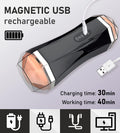 Masturbating Fleshlight for Men Double Holes Electric Masturbator Cup with 8 Vibration Modes: 3D Realistic Silicone Vagina - Cumequoi Male Masturbators sex toys Lebanon