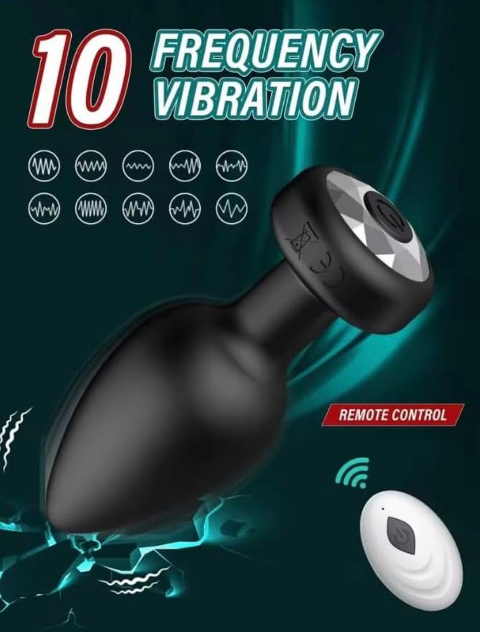 Vibrating Remote Control Anal Plug: Medical Silicone - Cumequoi Anal Plugs sex toys Lebanon