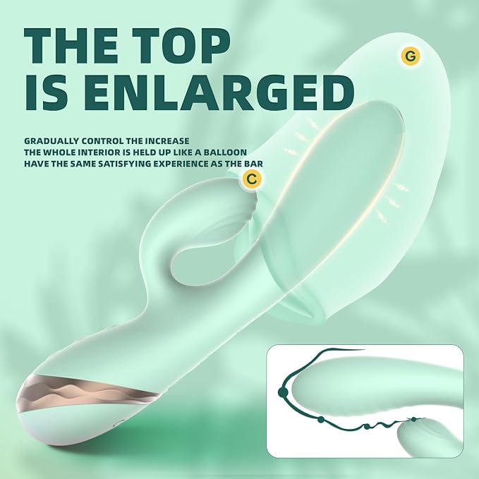 Inflatable Head Rabbit Vibrator: Medical Silicone - Cumequoi Vibrators & Suckers sex toys Lebanon