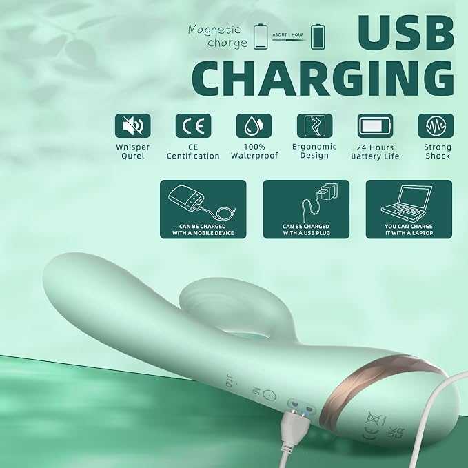 Inflatable Head Rabbit Vibrator: Medical Silicone - Cumequoi Vibrators & Suckers sex toys Lebanon