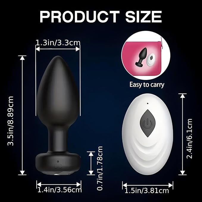 Vibrating Remote Control Anal Plug: Medical Silicone - Cumequoi Anal Plugs sex toys Lebanon
