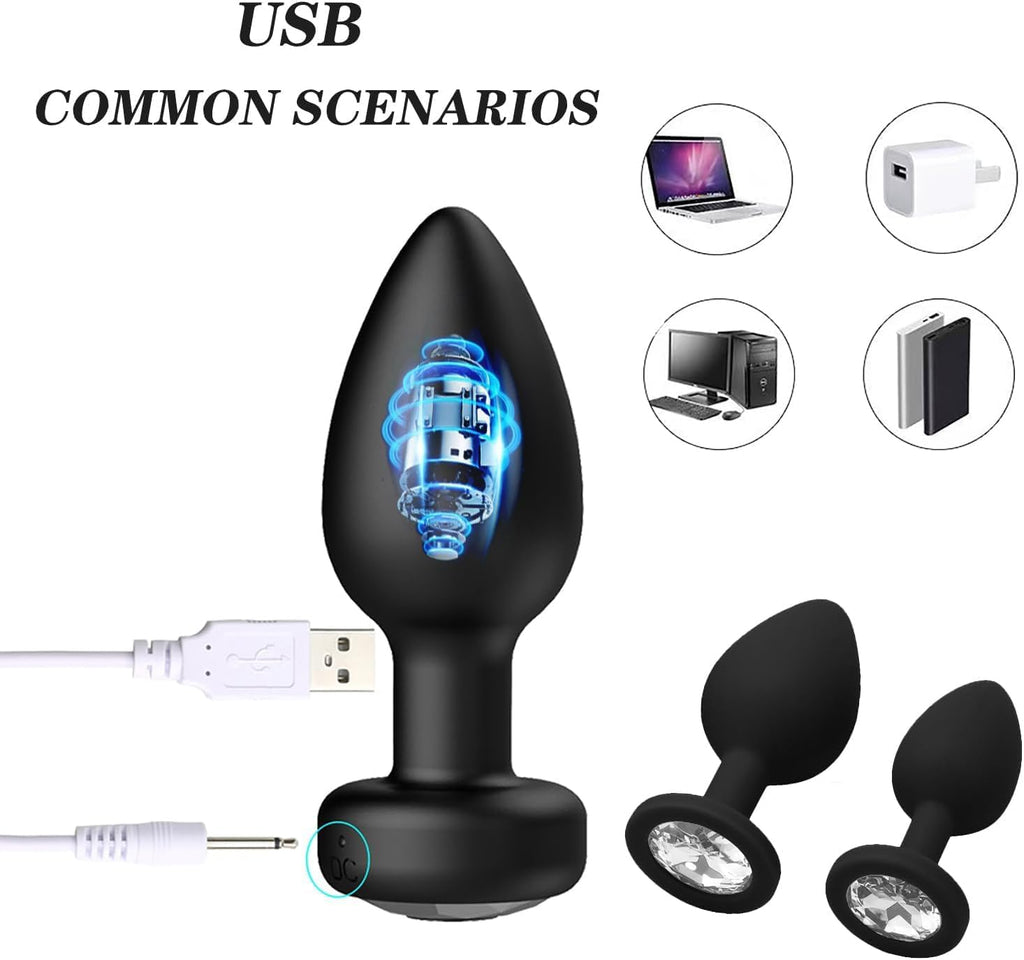 Vibrating Remote Control Anal Plug: Medical Silicone - Cumequoi Anal Plugs sex toys Lebanon