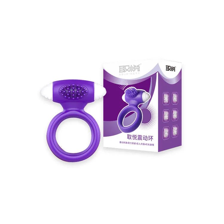 Vibrating Cock Ring - Textured Silicone | Cumequoi - Cumequoi Cock Rings sex toys Lebanon