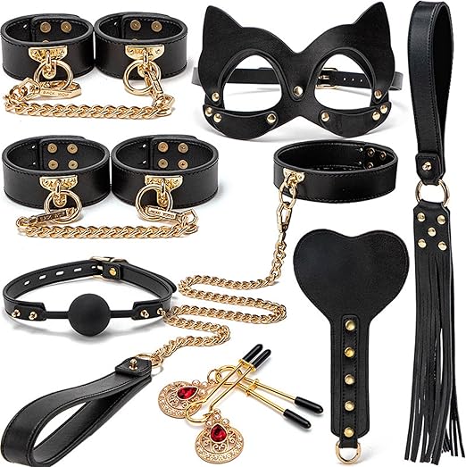 Exclusive BDSM Vegan Bondage Set: 8 Pieces