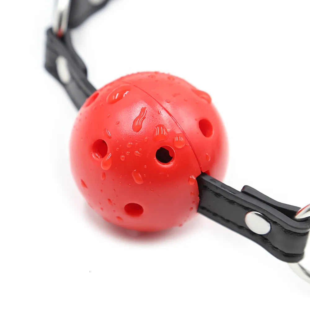 BDSM Bondage Harness Ball Open Mouth Gag