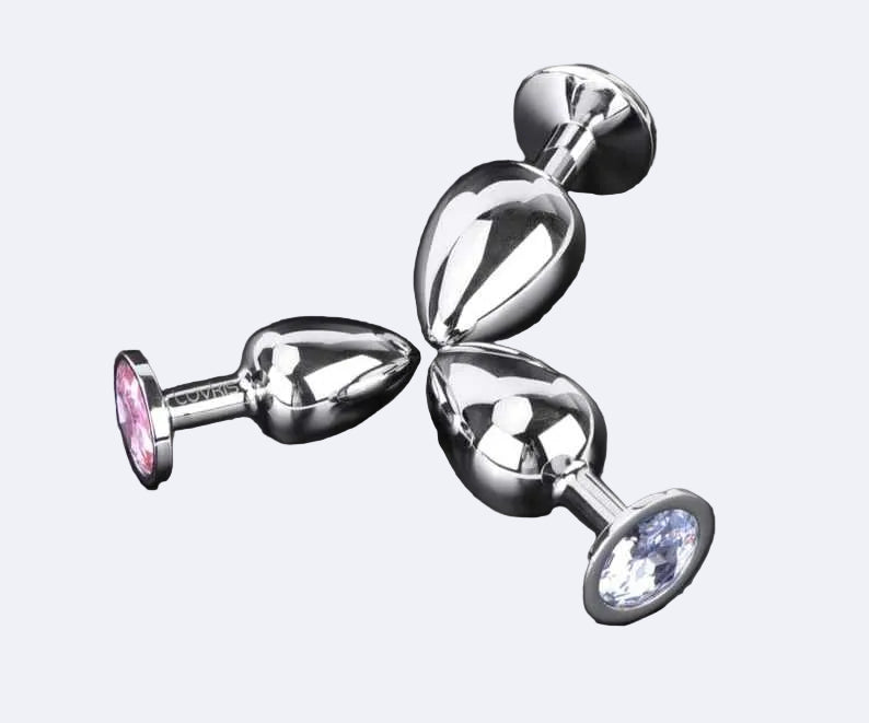 Silver Chrome Butt Plug