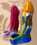 Fantasy Dildo Sleeve: Textured Stretch Silicone Adult Toy - sex toy Sleeves / Extentions Lebanon