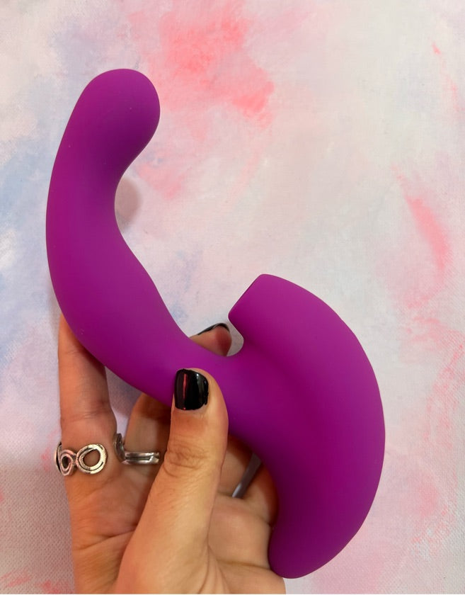 Insertable Flexible Vibrator and Clit Sucker