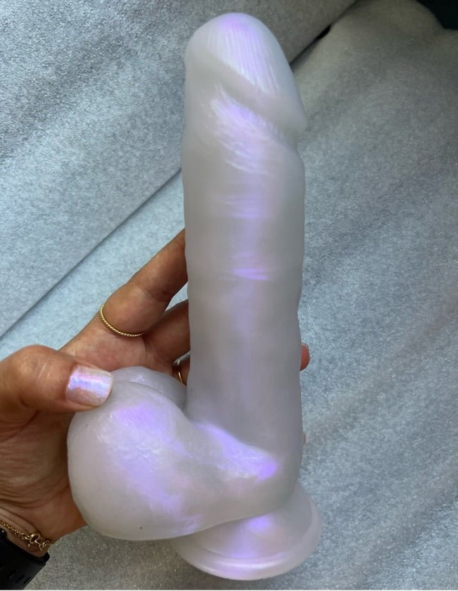 Pearly Large TPE Dildo: Realistic Suction Base | Adult Toy - sex toy Dildos & Strapons Lebanon