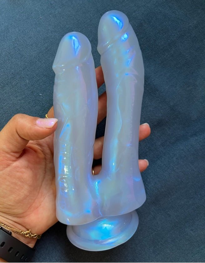 Pearly Double Penetration Dildo - sex toy Dildos & Strapons Lebanon