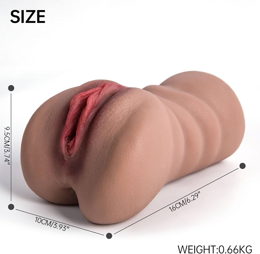 Premium Brown Fleshlight Male Masturbator: Silicone Pussy and Ass - Cumequoi Male Masturbators sex toys Lebanon