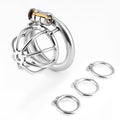 Lock Metal Stainless Steel Male Chastity Device - Cumequoi Cock cages sex toys Lebanon