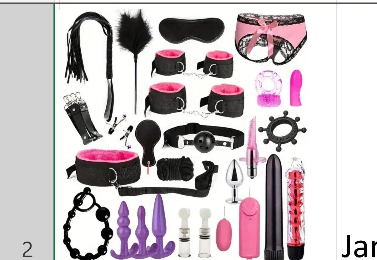 BDSM kit with butt plugs and vibrators - sex toy BDSM Lebanon