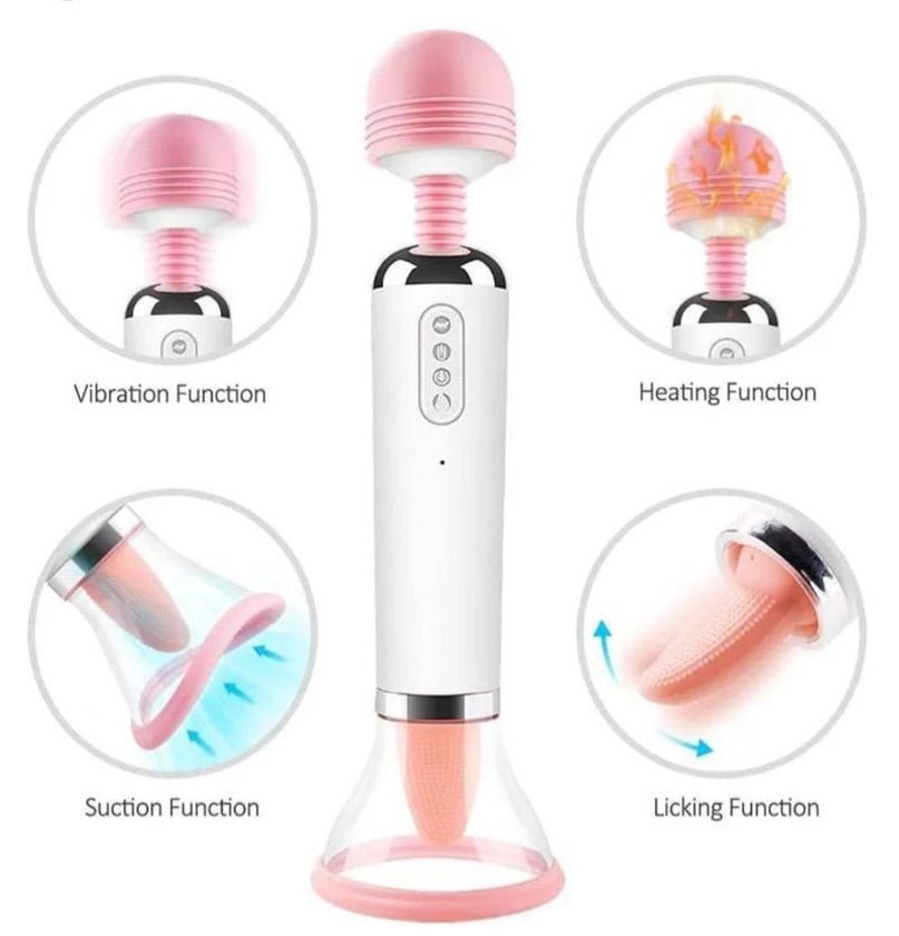 Sucking Licking Heating Vibration All - In - One - sex toy Vibrators & Suckers Lebanon